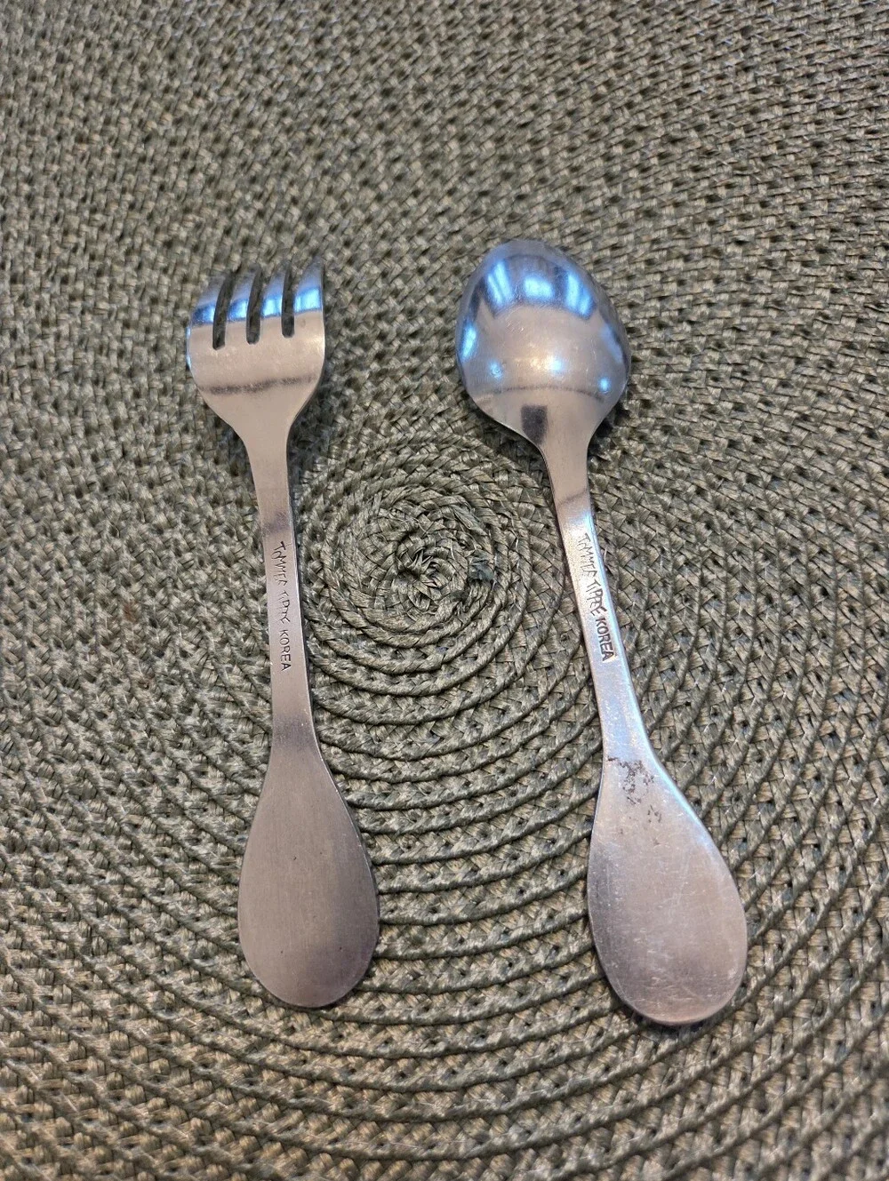 Stainless Steel Kids Fork and Spoon Set